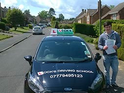 Alex Dodd after passing his driving test.
