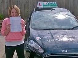Georgia after passing her driving test.