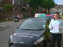 Harriett Mclusky after passing her driving test.