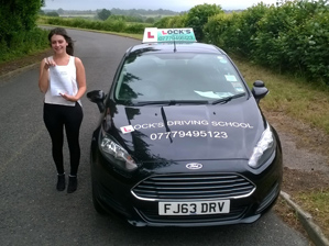 Ellie after passing her test.