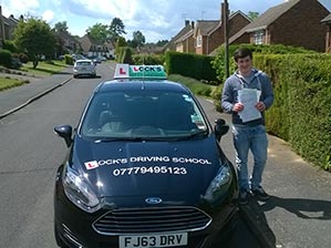 Alex Dodd after passing his driving test.