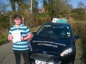 Duggie Cook after passing his driving test.