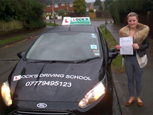 Emily Wooster passed her driving test.