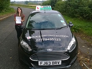 Georgia after passing her driving test.